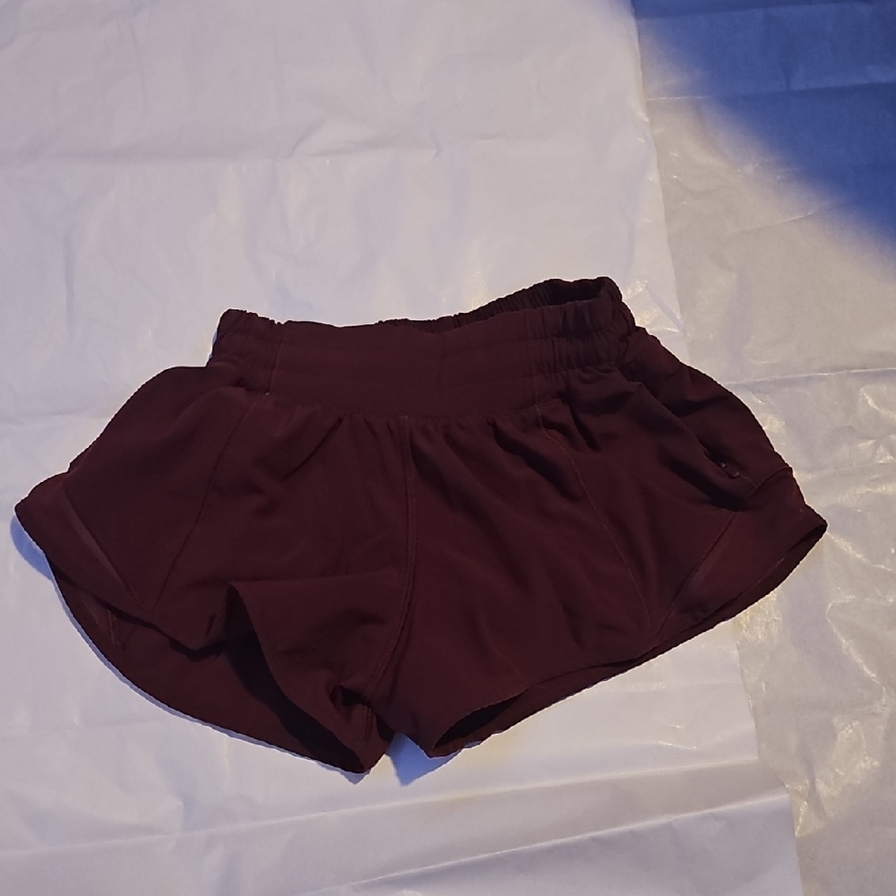 lululemon athletica Women’s Maroon Athletic Shorts
